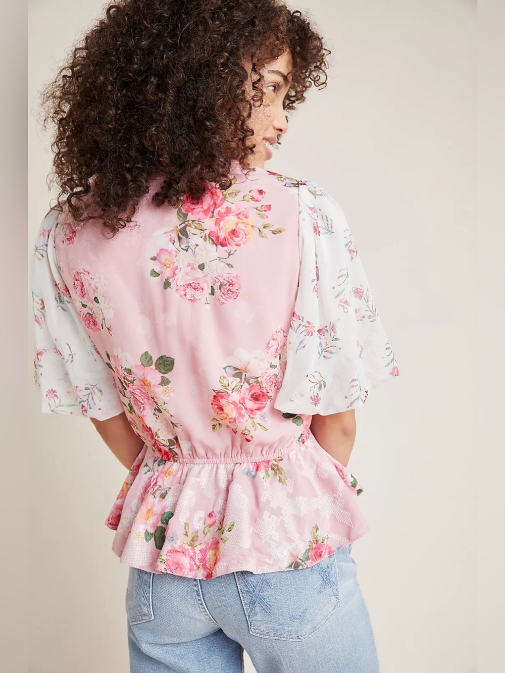 Anthropologie Hemant & Nandita Rose Garden Blouse - Picture 3 of 3